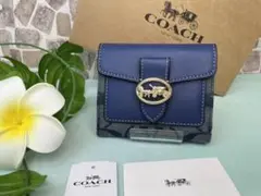 COACH コーチ 二つ折財布 デニム