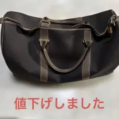 ブラックキャンバスボストンバッグ