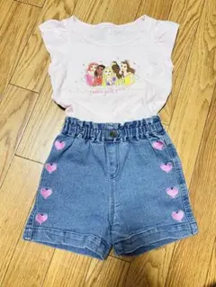 プリンセスデザイン 半ズボンセット
