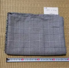 中厚生地　洋服生地　千鳥格子　広幅145×2m　ラメ糸入り