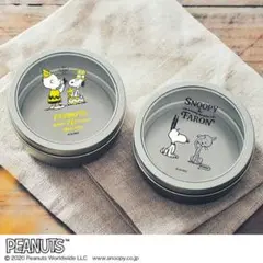 PEANUTS スヌーピー マグネット缶ケース2個セット