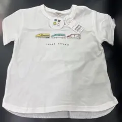プチマイン petit main 電車 Tシャツ 120新品未使用