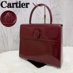 極美品♡マストライン♡カルティエ ハッピーバースデー ターンロック ハンドバッグ
