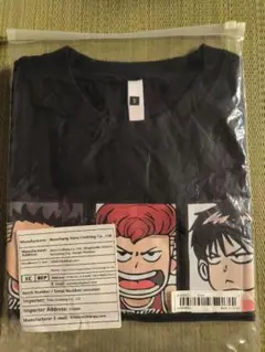 キャラクターイラスト入り黒Tシャツ