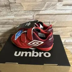 アンブロ　サッカーシューズ ワイド レッド　キッズ16.0【新品】