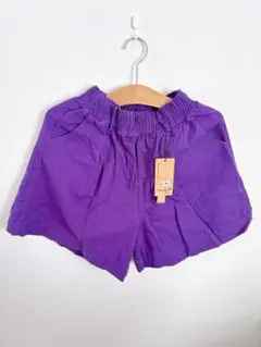 大きいサイズ　パープル ショートパンツ XS