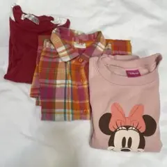 【おまとめ買いトップス3セット】トップス シャツ トレーナー 女の子キッズ120