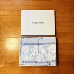 WEDGWOOD 花柄タオルケット　ウェッジウッド　ブルー　水色