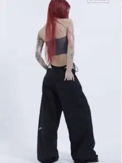 FUGUIHUA / Rebel chocalate- Trouser-BK