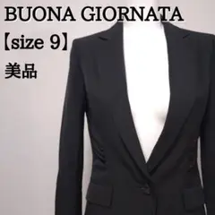 【美品】BUONA GIORNATA テーラードジャケット ペイズリー ギャザー