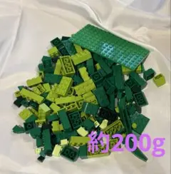 緑色のレゴブロック多数セット　約200g