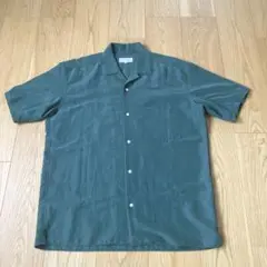 【美品】ABAHOUSE /モダールオープンカラー半袖シャツ