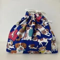 犬柄　お弁当袋　ハンドメイド