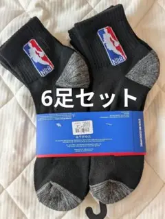 NBA クォーターソックス 黒 6-12 (US)