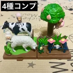 【動物の毛に寄生する】10点　カクレケダマ　猫　ひつじ　フィギュア　こびとづかん 動物の毛に寄生する】10点 カクレケダマ 猫 ひつじ フィギュア