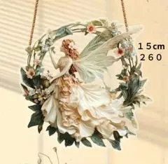 ２６０　白いフェアリー　１５cmアクリルサンキャッチャー