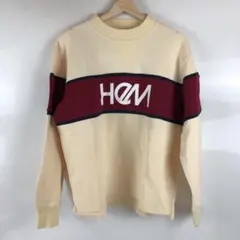 HeM ヘム 長袖 トップス ベージュ レッド メンズ ブランド