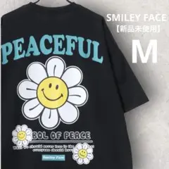 Tシャツ M スマイリーフェイス PEACEFUL 半袖 【新品未使用】