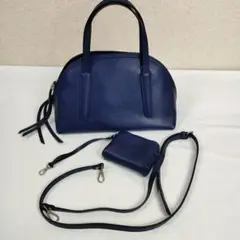 ジャンニキャリーニ ハンドバッグ ポーチ付き ショルダーバッグ