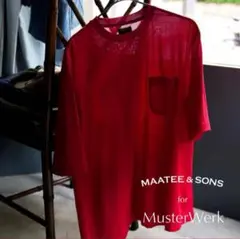 ★【即完品】MAATEE&SONS Ex. WASHABLE SILK TEE