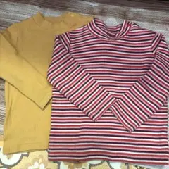 タートルネックTシャツ2点セット　90センチ