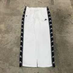 00s adidas Y2K 白 ワイドトラックパンツ バギー モード Tech