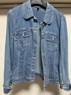 美品★ESCADA エスカーダ　デニム　ジャケット　ハート　ストレッチ　ジッパー m71028014915_1.jpg?1742988240