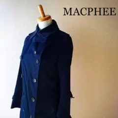 MACPHEE トレンチコート 38 111414 ブラック レディース