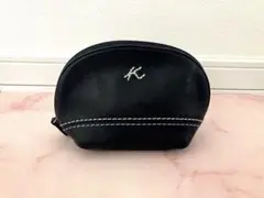 キタムラ　ラウンドポーチ　ネイビー