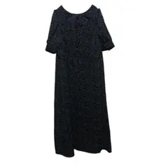 W-251【美品】ドット柄 ワンピース ロングワンピース
