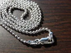 ✠新品✠✠シルバー925ボールチェーン　ネックレス　刻印アリ　2mm50cm✠