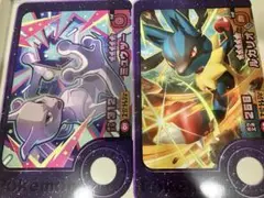 ポケモンフレンダ　うちわ　ミュウツー、ルカリオセット