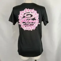 PIKO　ピコ　プリント　Tシャツ　L　ハイビスカス　ブラック　B3500