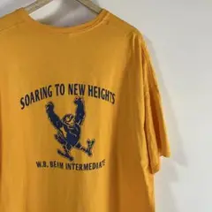 メンズ　Tシャツ　イエロー　オーバーサイズ　4 XL