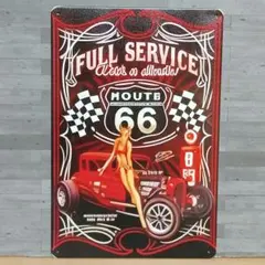 ROUTE66 レトロ風 ブリキ看板 OK2021