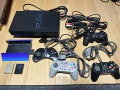 PlayStation 2 本体 コントローラー４個 メモカ２個　動作済