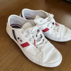 LACOSTE ホワイト レッド スニーカー