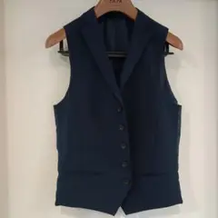【新品】Y8　スーツベスト　紺色　ダークブルー ベスト　P.S.FA