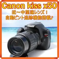 ✨近~中望遠レンズ!高画質♪✨ Canon kissx50 x50 一眼レフ