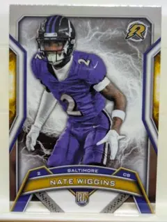 Nate Wiggins Baltimore Ravens TOPPS RC