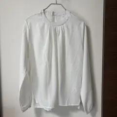 330. レディース タックブラウス　　ホワイト　M