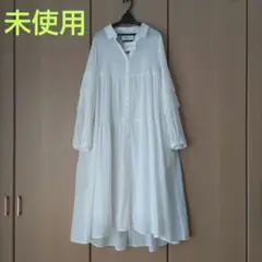 未使用☆レーススリーブ ワンピース☆ミュベール MUVEIL