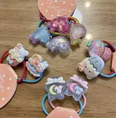 【計10本】キラキラ カラフル ヘアゴムセット