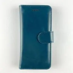 【残り1点】　iPhone7 手帳型 PUレザー ネイビー 耐衝撃 シンプル