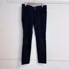 セオリア　スリムフィット　デニム　パンツ　黒
