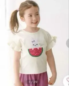 sale♡新品未使用anyfamしろくまミラクルスパンコールTシャツ　うさぎ