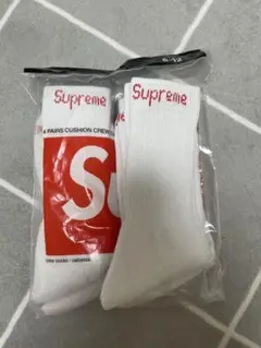 supreme hanes ソックス　靴下　白1足　新品未使用