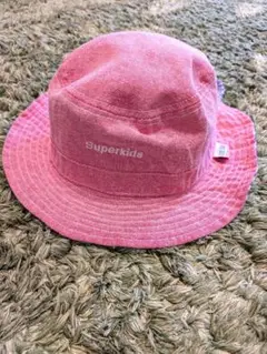 Superkide ピンク バケットハット
