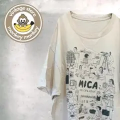 mz65025 US古着　オーバーサイズ　プリントTシャツ　カットソー