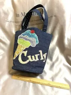 デニム トートバッグ アイスクリームデザイン